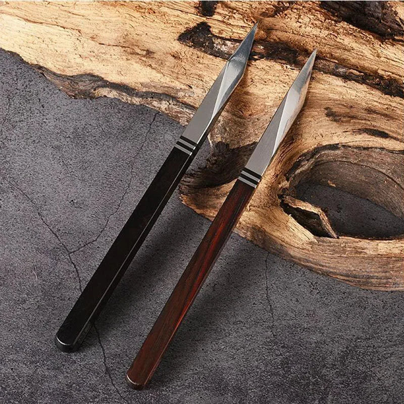 Tea Knife Stainless Steel Damascus Pu Erh Tea By Hand Wooden Handle Pry Tea Cone Of Chinese Style Gift Oasis Select