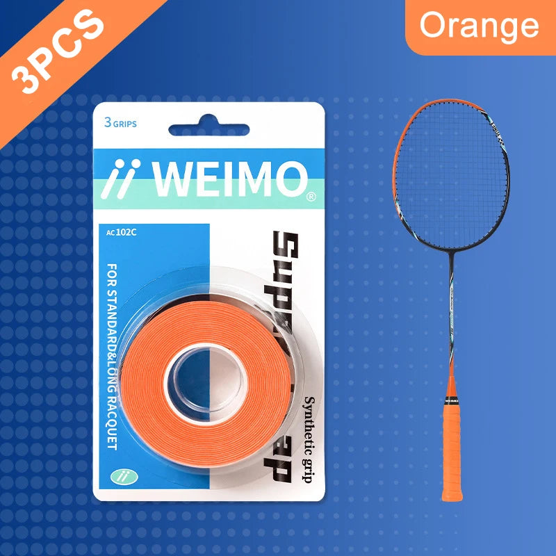 Tennis Racket, Fishing Rod, Anti Slip And Sweat Absorbing Band, Grip Handle, Leather Badminton Hand Glue Oasis Select orange