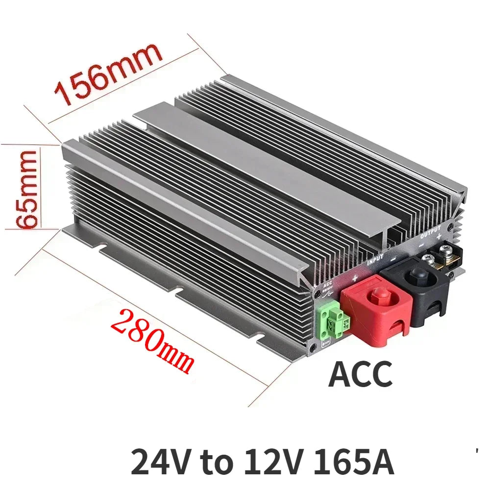 24 Volt to 12 Volt 24V to 12V 85A-300A Step Down Converter Voltage Regulator DC/DC Buck Transformer Power Supply CE Waterproof Oasis Select 24V to 12V 165A 24V 12V