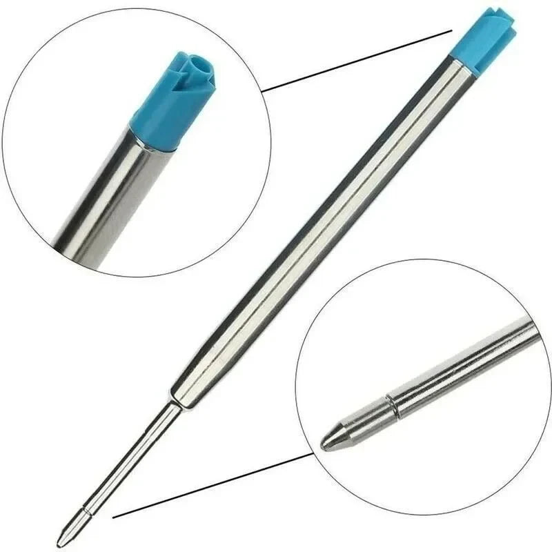 10/20/30/40pcs L:3.9 In Ballpoint Pen Refills for Parker Pens Medium Point blue Black Ink Rods for Writing Office Stationery Oasis Select