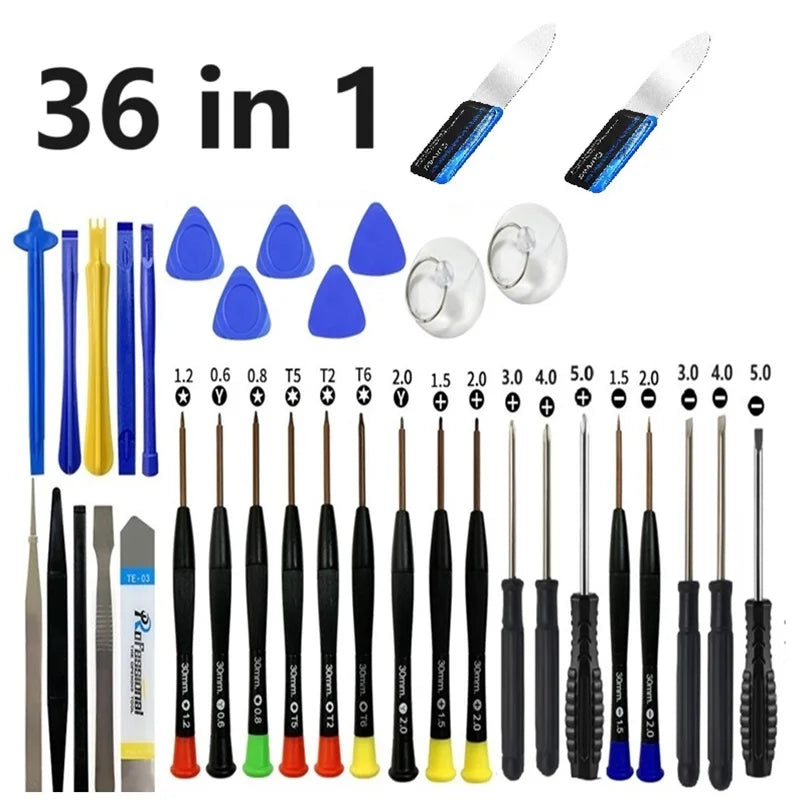 28 40 43 in 1 Mobile Phone Repair Tools Opening LCD Screen Pry Repair Tool Kits Tablet Phone Screwdriver Tools for iPhone iPad Oasis Select 36 in 1