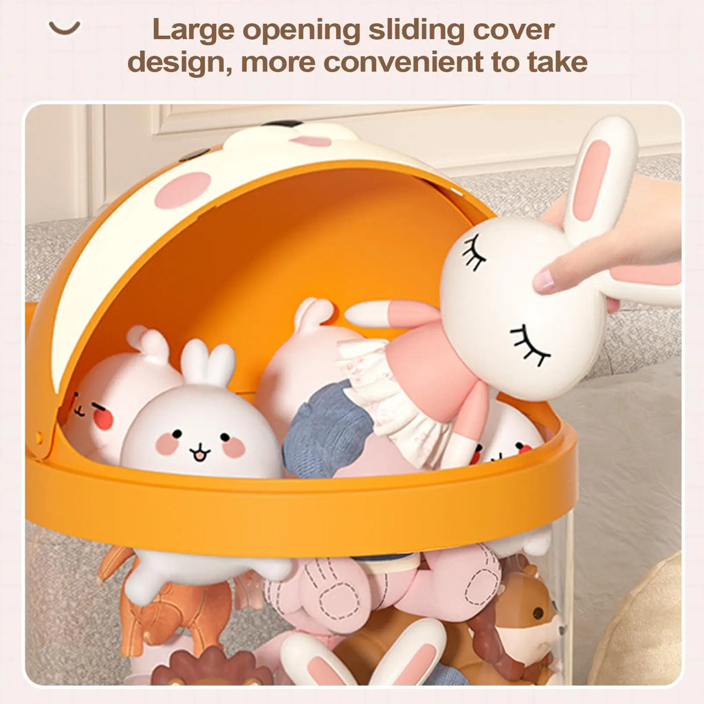 Stuffed Animal Holder Plush Storage Organizer Toy Tube Cute Tube Stuffy Holder Clear Container Large Capacity Home Decor bucket Oasis Select