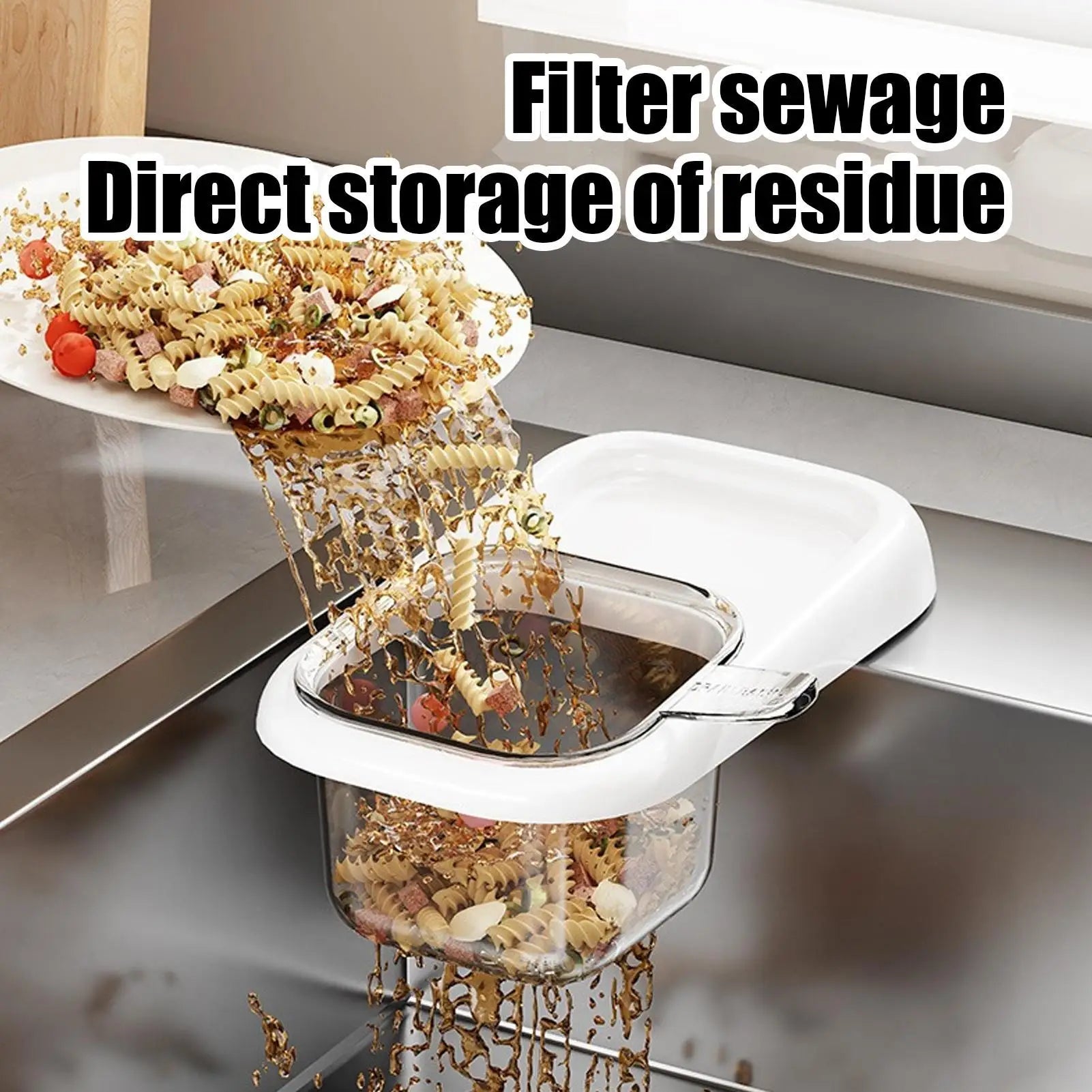 Sink Strainer Basket Suction Cup Drainer Fine Mesh Kitchen Sink Food Catcher Basket for Waste Clog Prevention Home Apartment Oasis Select
