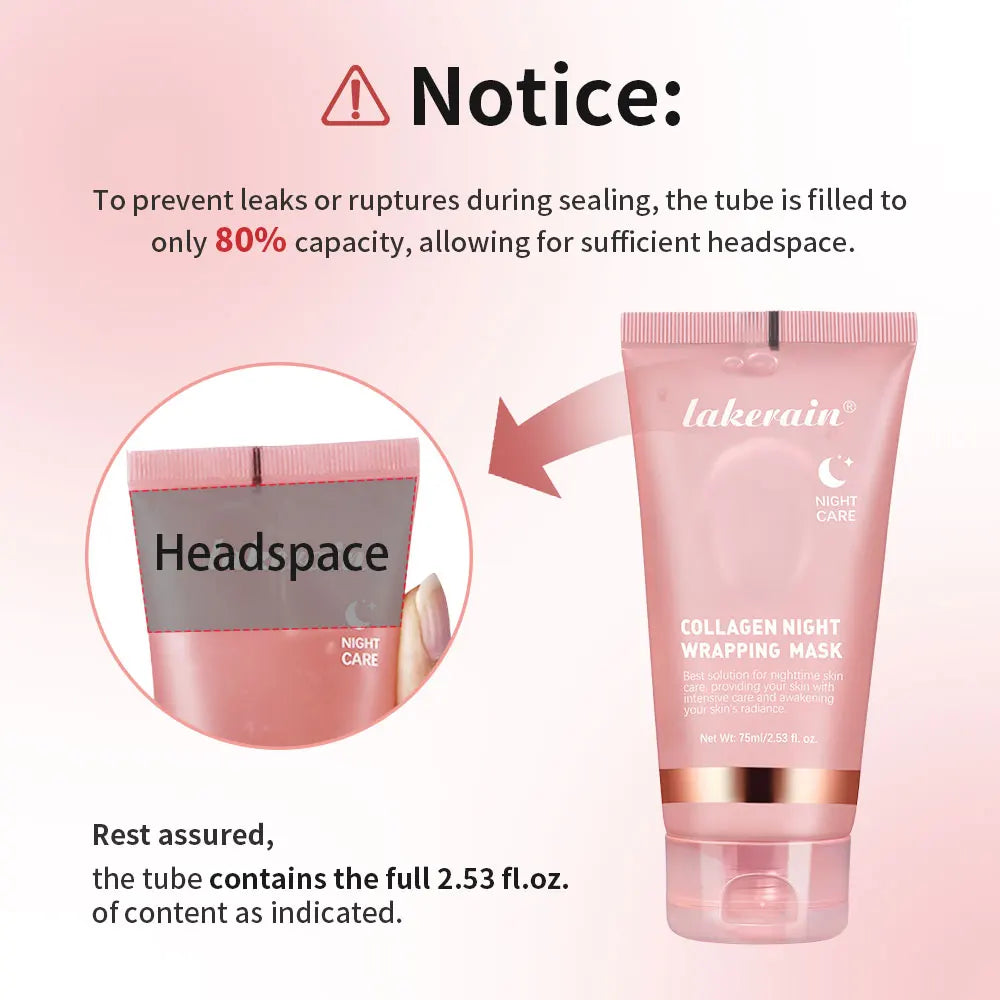Night Collagen Wrapping Mask Rejuvenation Moisturizing Brightening Korean Face Mask Make Glowy Skin Elasticity Facial Mask Oasis Select