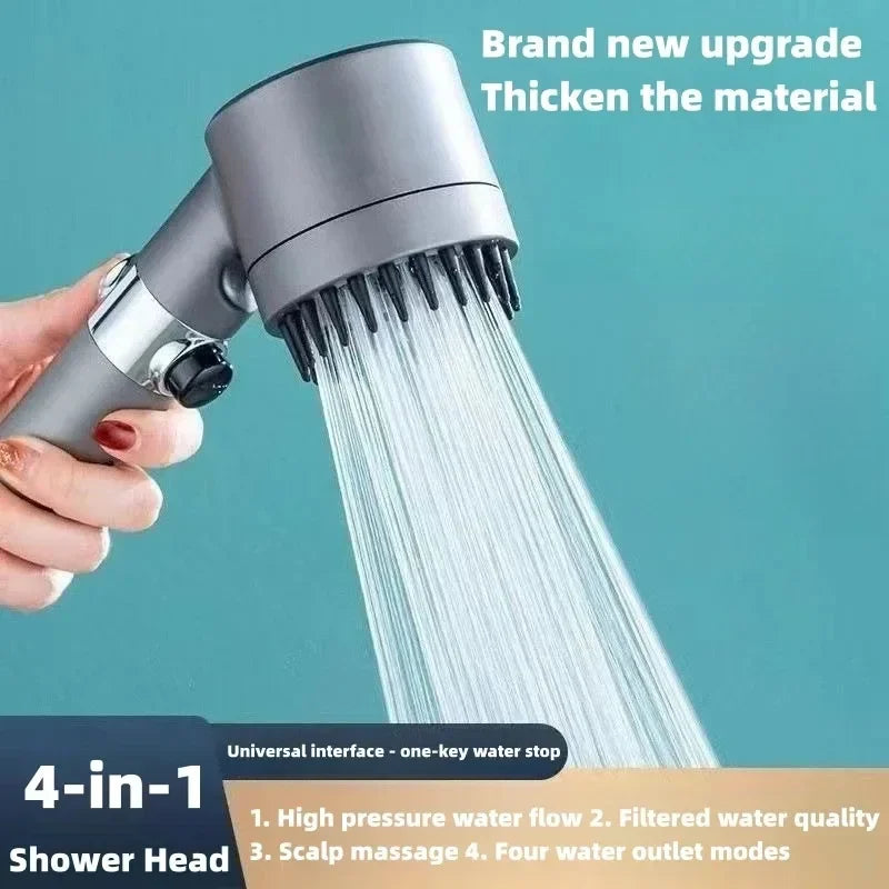 Shower Head High Pressure Head Rainfall High Preassure Water Saving Bathroom Accessary Pressurized Nozzle Universal Adaptation Oasis Select
