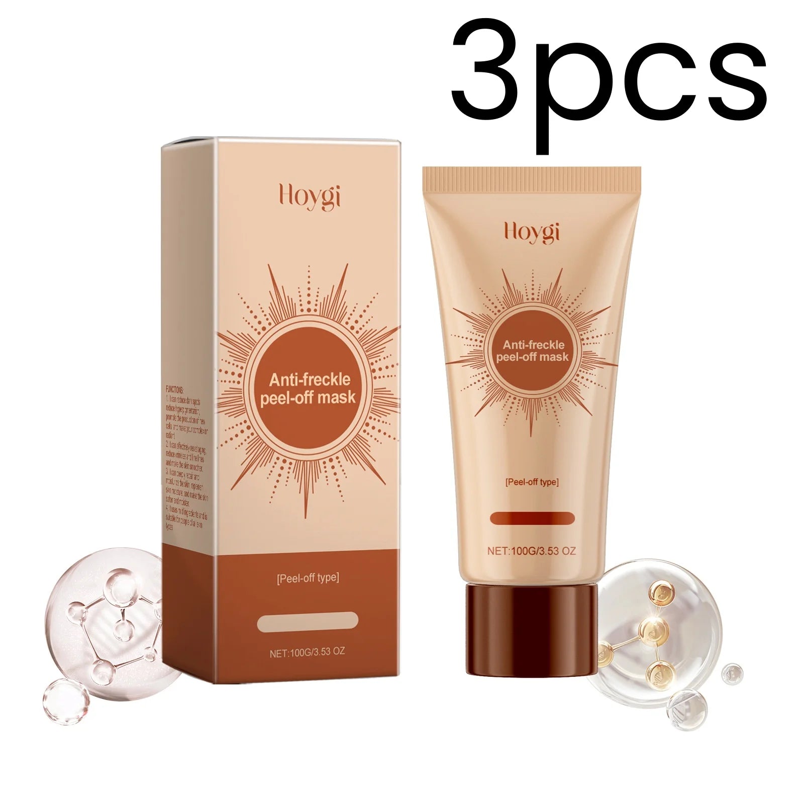 Hoygi Peel-Off Facial Mask – Brightening & Deep Exfoliating Peel-Off Face Mask Oasis Select 3pcs
