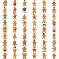 54pcs Christmas Gingerbread Temporary Tattoos – Waterproof Stickers