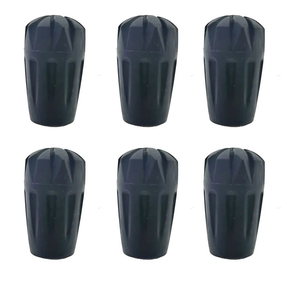 6 Piece Cane Climb Replacement Alpenstock Hike Protector Cap Tip Rubber Basket Snow Sport Trekking Pole Nordic Walk Stick Camp Oasis Select Type 4