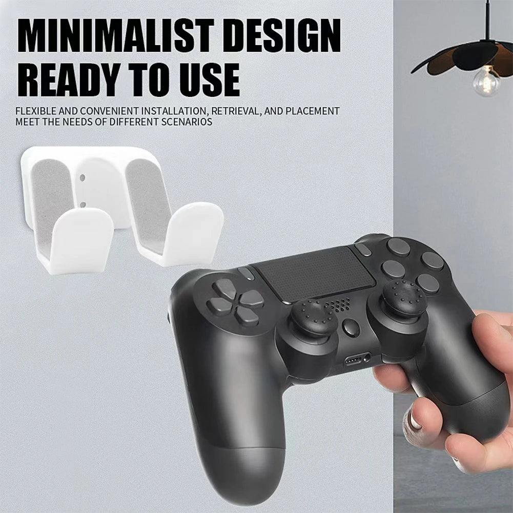 Wall Mounted Game Controller Bracket No Punching Bracket Base Required Controller Storage Rack for Nintendo Switch Pro Sony Xbox Oasis Select