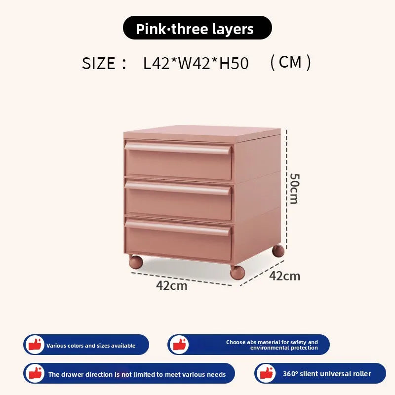 Removable Panda Cabinet Medieval Bedside Table Ins Plastic