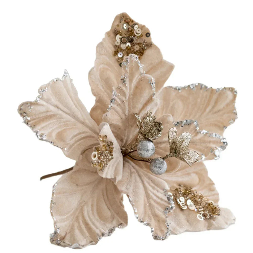 Available In Multiple Colors Christmas Tree Decorations Perfect Size Soft Touch Convenient Decoration Delicate Touch Oasis Select champagne China Mainland