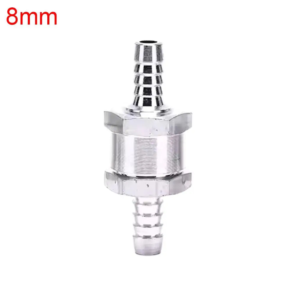Aluminium Fuel Line One-Way Check Valve | 6–12mm Anti-Backflow