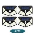 LED Solar Lights Outdoor Waterproof External Solar Lamp Motion Sensor Garden Lights Solar Power Sunlight Yard Wall Street Light Oasis Select 100LED 4 Pieces