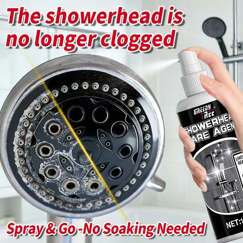 100ml Shower Head Cleaner And Limescale Remover Powerful Formula to Restore Water Pressure And Shine Gentle on Metal Surfaces Oasis Select