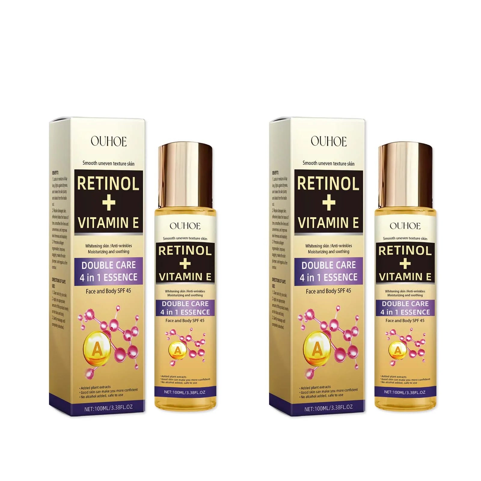 Collagen Retinol Face Serum – Firming, Anti-Aging & Pore Care Face Serum Oasis Select 2Pcs 100ml