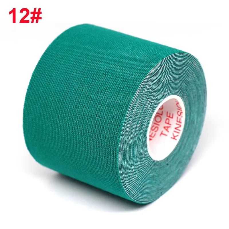 1/2/4Pcs Sports Waterproof Kinesiology Tape Stickers Athletic Bandage Muscle Recovery Protector Strapping Pain Relief Tennis Gym Oasis Select Dark Green 5CMX5M