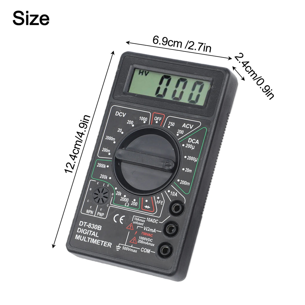 DT830B Digital Multimeter – Voltmeter, Ammeter & Tester Digital Multimeter Oasis Select