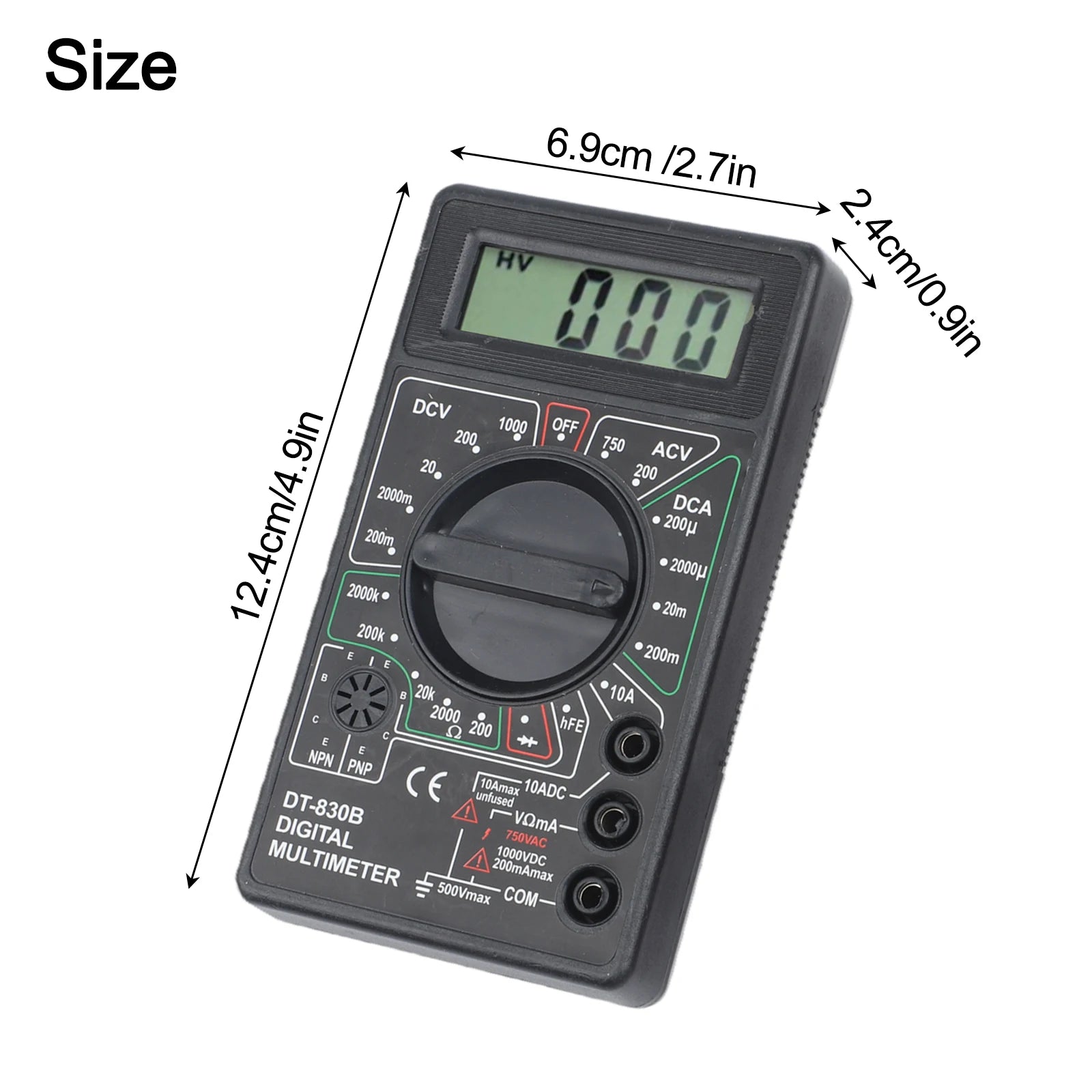 DT830B Digital Multimeter – Voltmeter, Ammeter & Tester Digital Multimeter Oasis Select