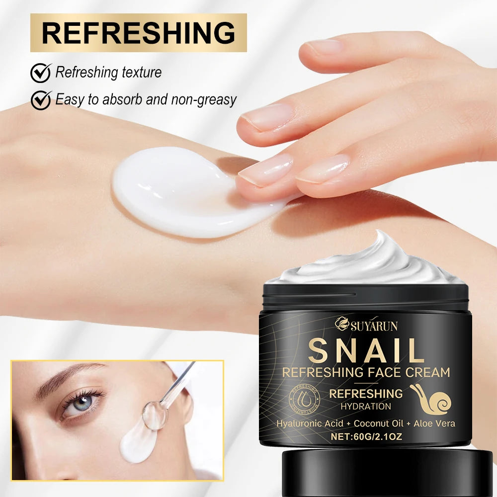 SUYARUN Retinol & Hyaluronic Acid Snail Cream | Face Moisturizer