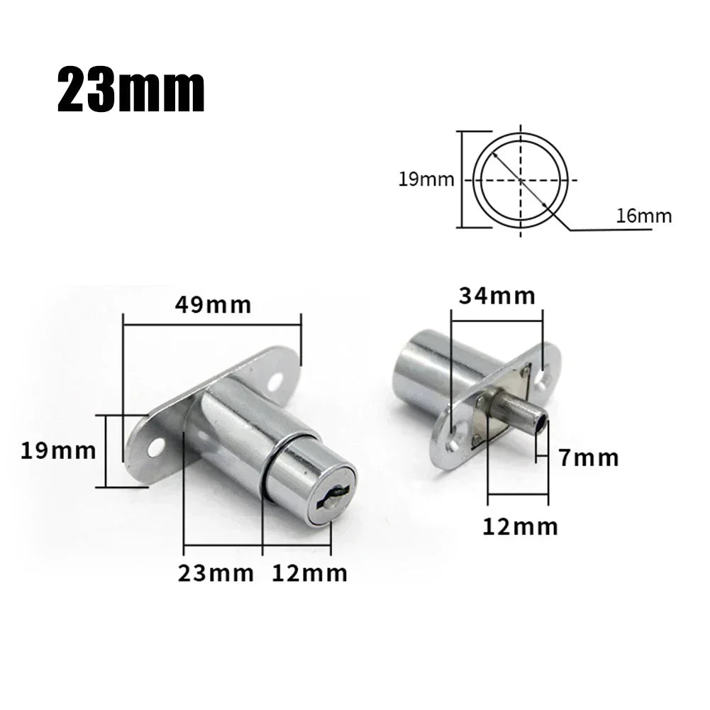 Brand New High Quality Door Latch Single Open Security Sliding Sliver Anti-Theft Cbinet Decoration Furniture Home Kitchen Oasis Select 23mm China Mainland