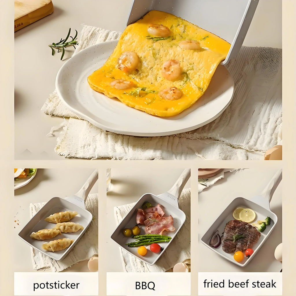 Japanese Tamagoyaki Pan – Non-Stick Mini Frying Pan for Eggs Breakfast, and Omelets Durable & Easy to Clean Oasis Select