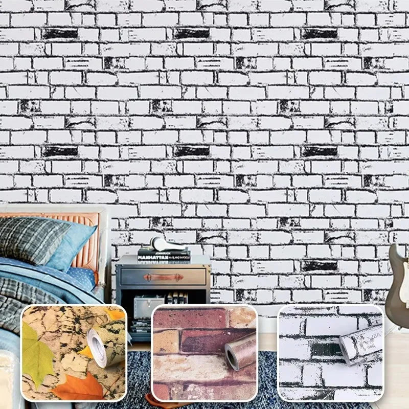 1Roll 10m Self Adhesive 3D Textured Wallpaper Waterproof Decorative Film For Kitchen Cabinets Wardrobe And Furniture Sticker Oasis Select