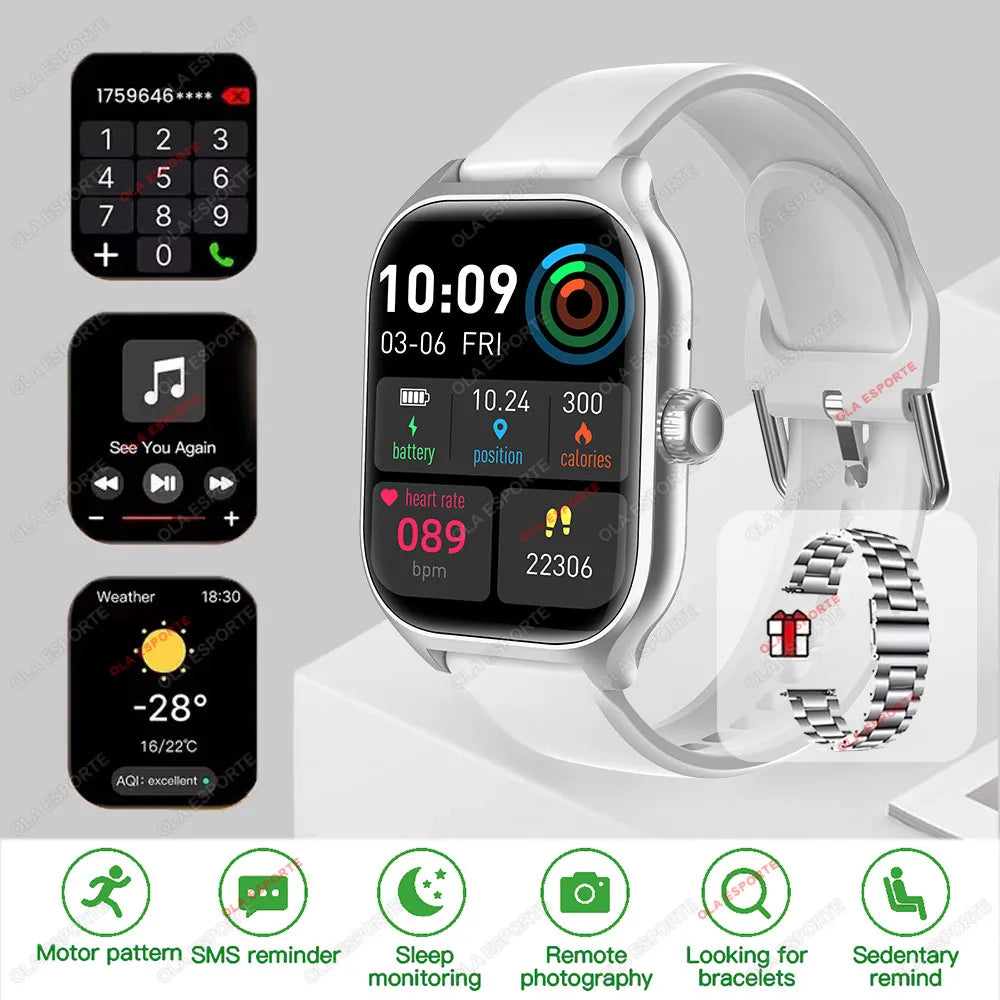 Ola Esporte Smartwatch GPS Bluetooth Call Heart Rate IP68