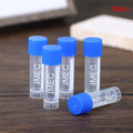 50Pcs 1.8ml(2ml) Plastic Graduated Cryovial Plastic Test Tube Freezing Tube Sample Cold Storage Tubes With Screw Cap Oasis Select Default Title