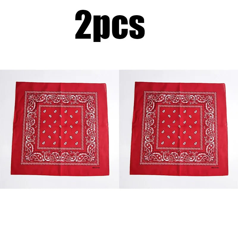 1 Bandana Kerchief Unisex Hip Hop Black Hair Band Neck Scarf Sports
