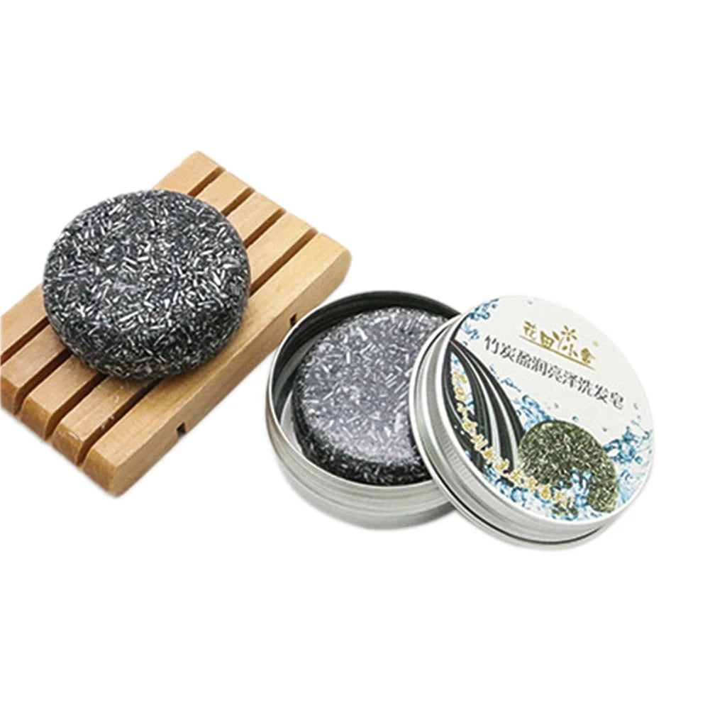 12 Colors 55g Handmade Hair Shampoo Soap Cold Processed Cinnamon Ginger Shampoo Bar 100% Pure Hair Shampoos Hair Care Tool 40 Oasis Select Bamboo charcoal 08 China Mainland