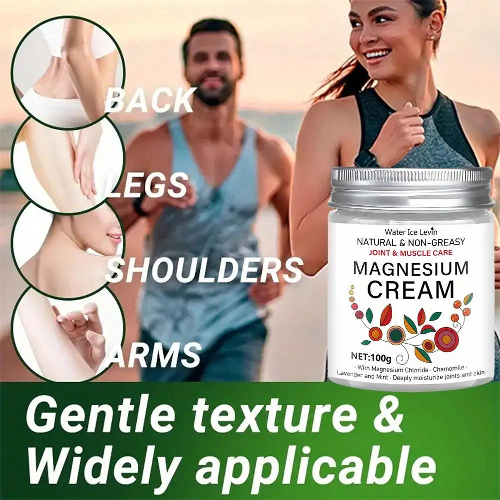 Nerve Relief Magnesium Cream, Magnesium Body Butter Deeply Moisturizes Skin,Non-Greasy Relief for Knee Joint & Muscle Comfort Oasis Select