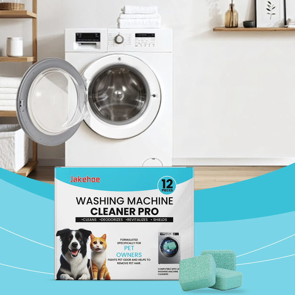 Washing Machine Cleaner for Pet Owners Eliminating Pet Odors Remove Pet Hair Cleaning Washing Machine Slots Cleaning Agent 12PCS Oasis Select