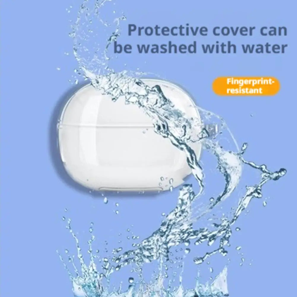 Soft Transparent Headphone Cover For Air Pods 4 TPU Protective Cover With Hook Strap Shockproof Anti Scratch Earphone Cover Oasis Select