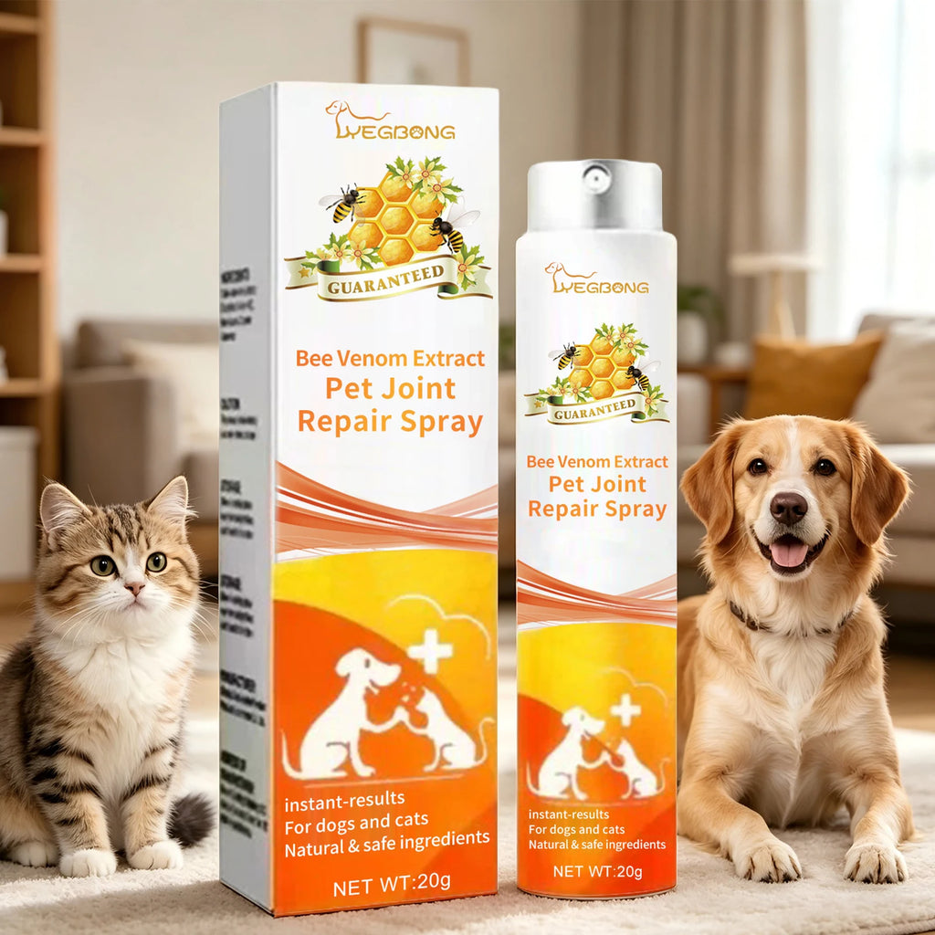 Bee Venom Pet Joint Repair Spray for Pets Relieves Discomfort and Strengthens Weak Muscles Promotes Flexibility Pet Bone Care Oasis Select