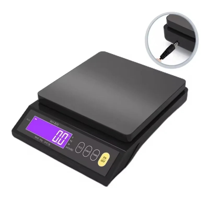 5kg/0.1g 10kg/1g Waterproof Digital Electronic Kitchen Scale LCD Home Food Snack Stainless Steel Measuring Weighing Tool Oasis Select
