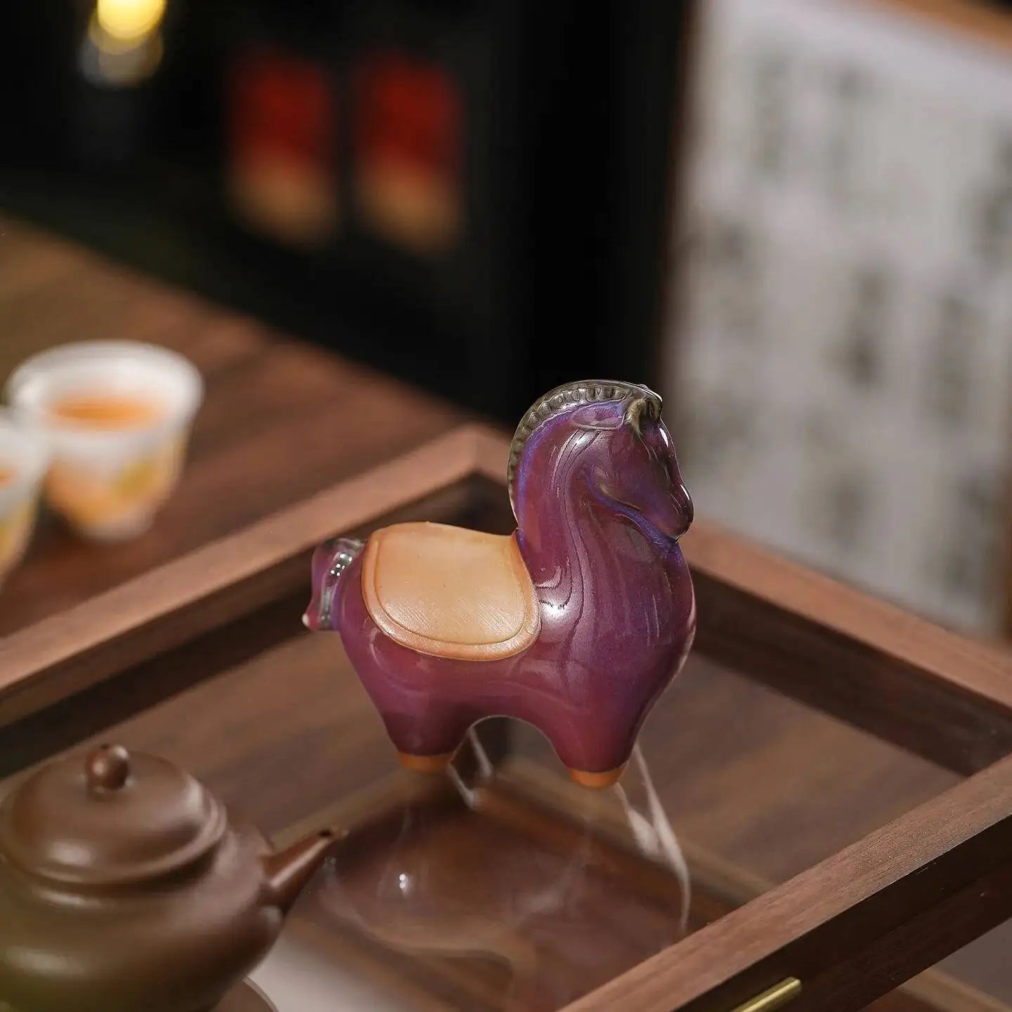 Tea Pet Ornament Living Room Entrance Wine Cabinet Ornament Ceramic Home Living Room Office Tea Pet Supplies Oasis Select