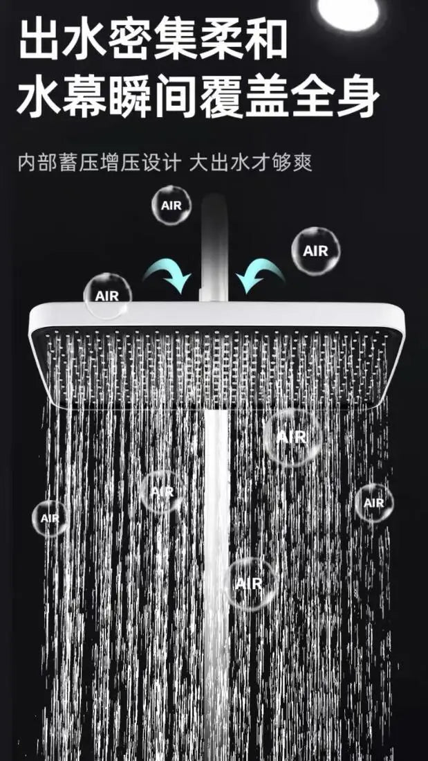 New 12 inch Big Panel Rainfall Shower Head High Pressure Water Saving Top Rain Shower Faucet Bathroom Accessories Set Oasis Select