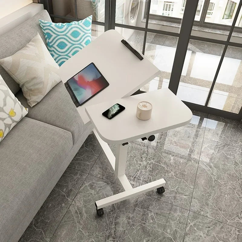 Multi-functional Popular mobile lifting bedside table laptop computer desk for office use, can lift simple table Durable Oasis Select
