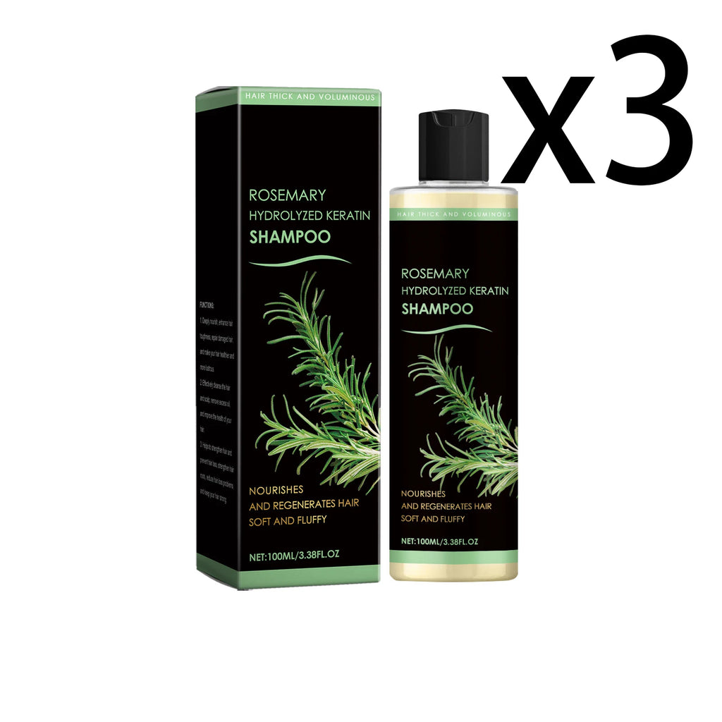 Rosemary Dense Hair Shampoo Nourishing Scalp Strengthen Hair Roots Deep Cleaning Improve Scalp Environment Oil-Control Shampoo Oasis Select 3x100ml 1