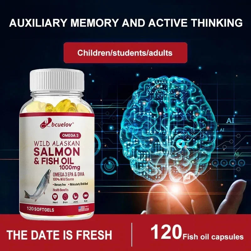 Super Omega-3 EPA/DHA Fish Oil Capsules – Heart, Brain & Joints Fish Oil Supplement Oasis Select