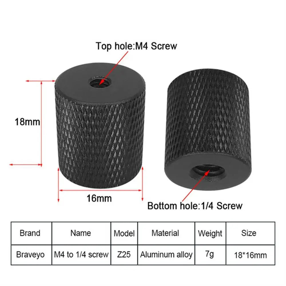 Camera Screw 1/4 to M4 M5 M6 M8 M10 Conversion Screw Tripod Ballhead Adapter Mount Accessories for Camera Flash Bracket Oasis Select M4
