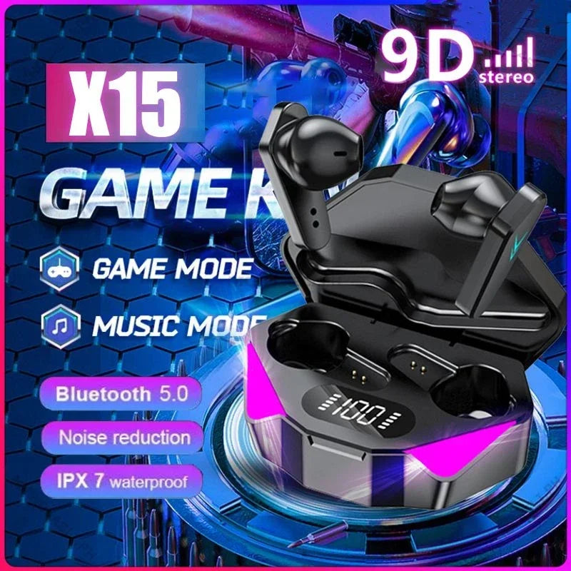 X15 Wholesale Tws Earphone Bluetooth Wireless Without Box V5.1 in Ear Headphones Blutooth Hearing Aids Sport Gamer Headset Phone Oasis Select