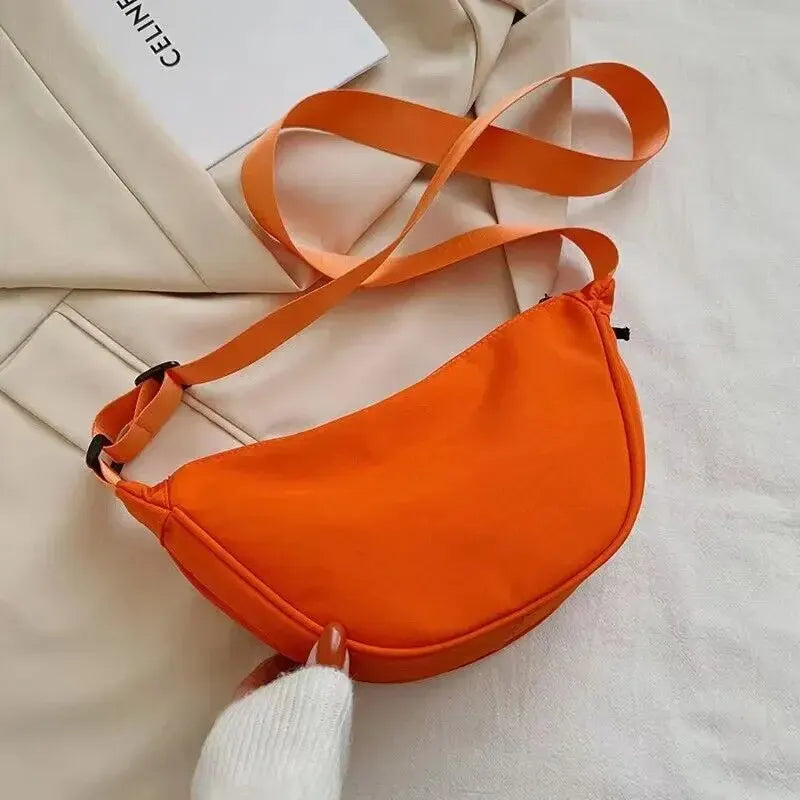 Women's Small PU Leather Crossbody Shoulder Bag | Classic Style Crossbody Shoulder Bag Oasis Select Orange