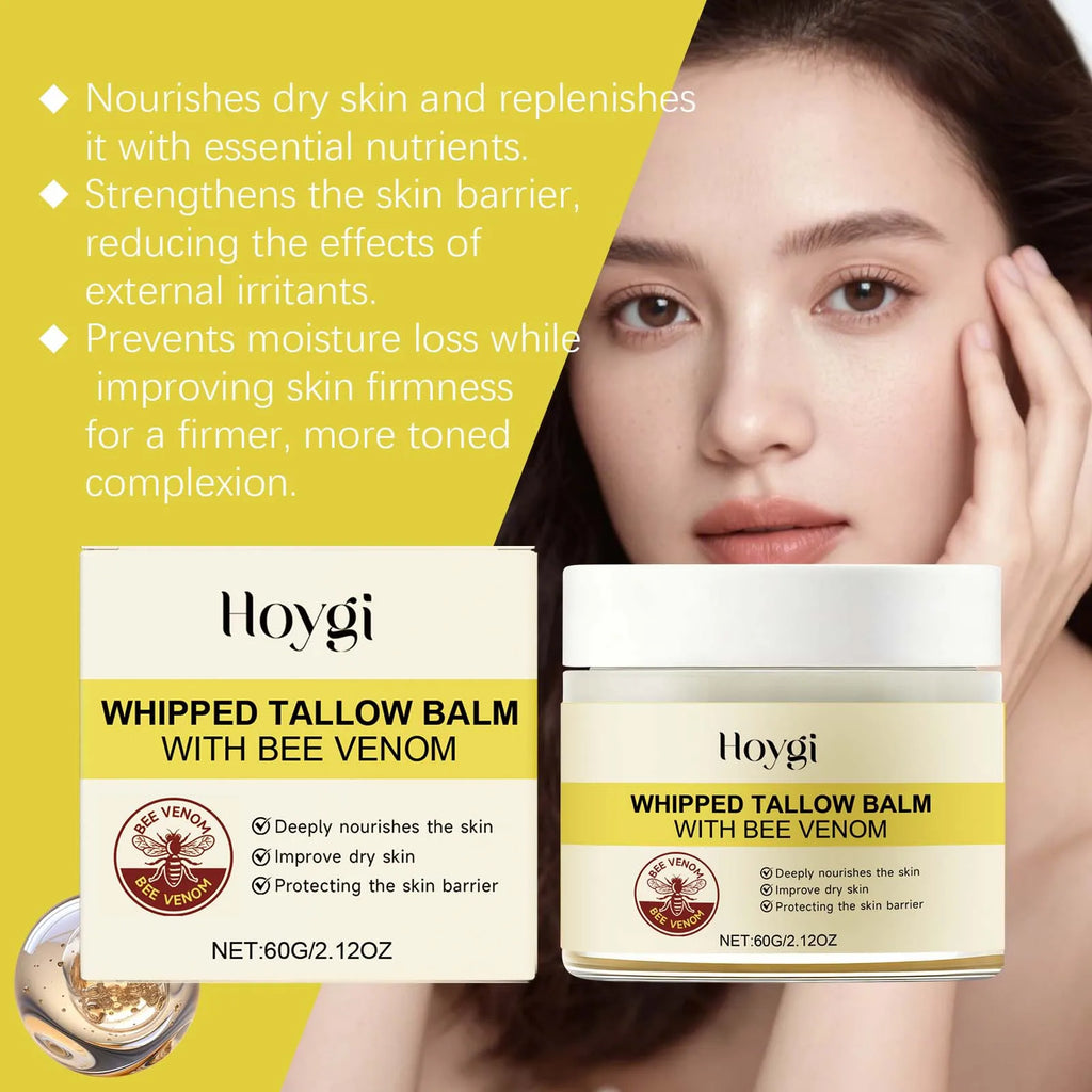 Hoygi Whipped Tallow & Bee Venom Face Cream – Firming Moisturizer Face Moisturizer Cream Oasis Select