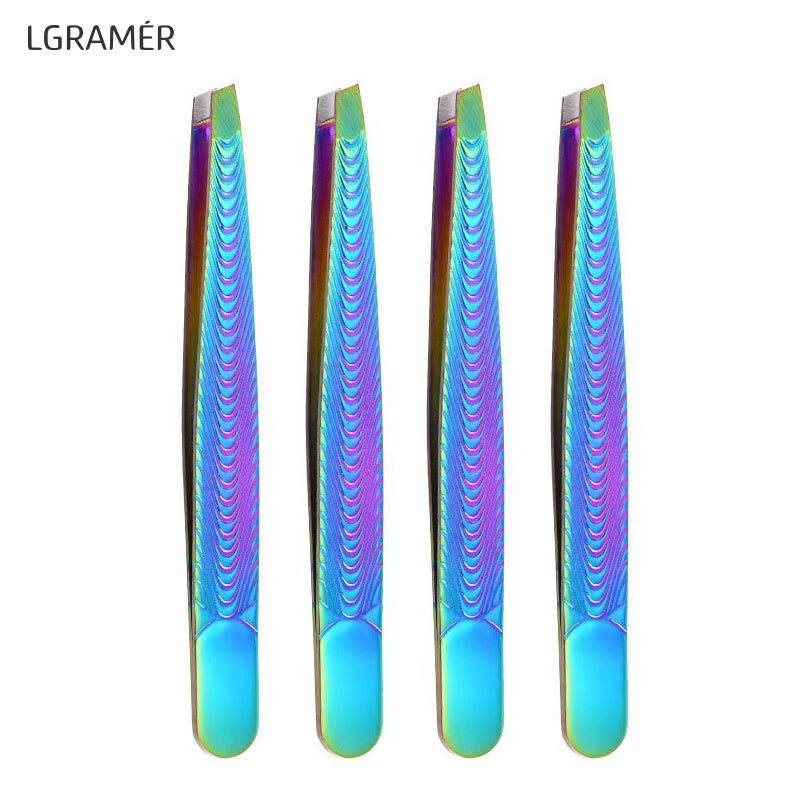 Stainless Steel Eyebrow Tweezers – Precision Hair Removal Tool