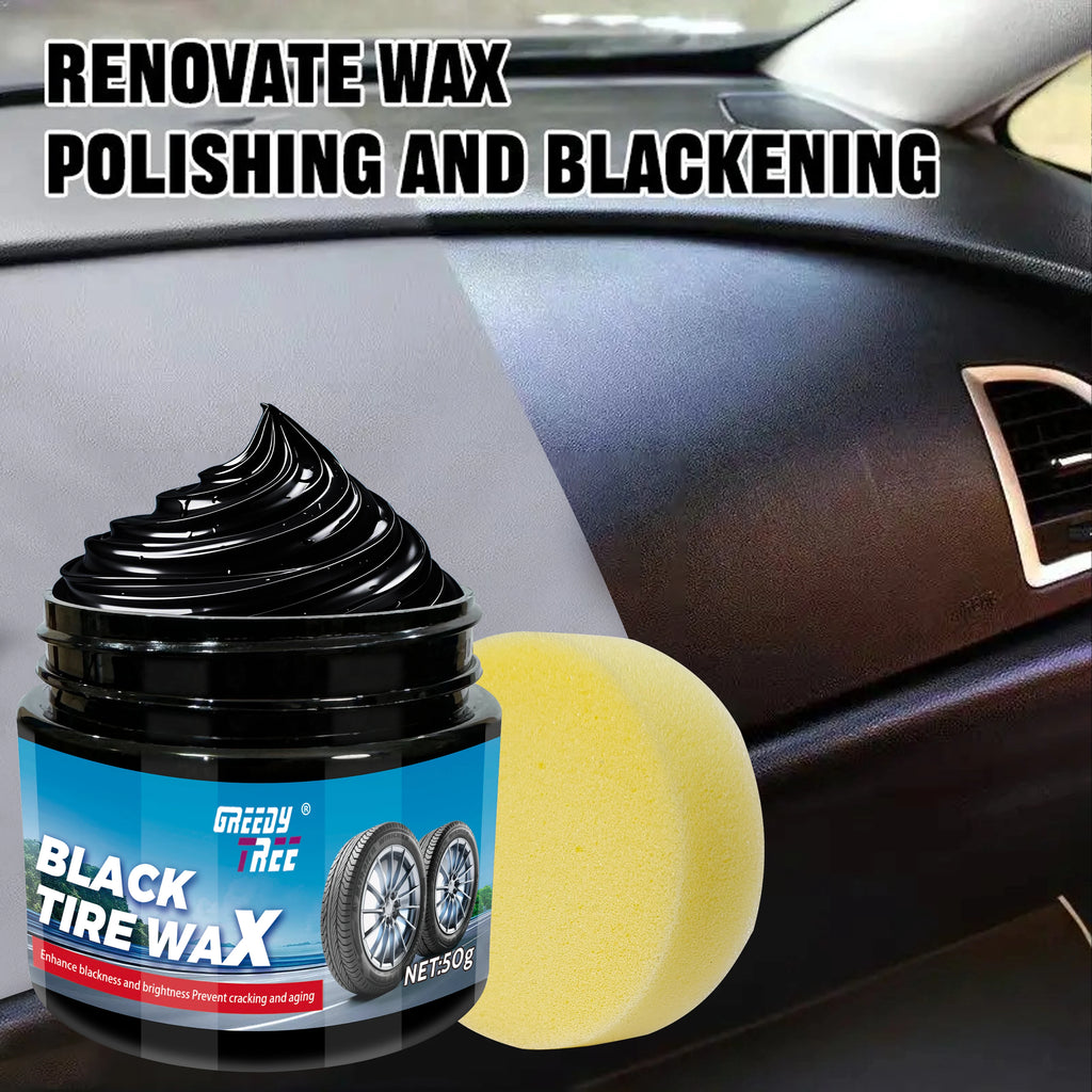 Black Tire Wax – Water-Resistant Wheel Shine & Protectant