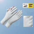 Ice Silk Gloves for Women 1 Pair Summer Sun Protection Lightweight UV Proof Gloves for Outdoor Sports and Travel Oasis Select 1 Gray