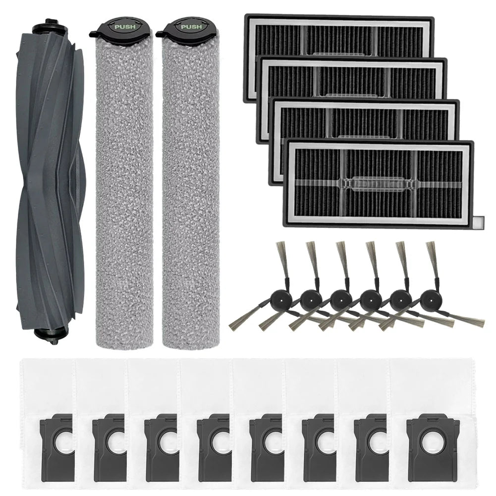 Main Side Brush Roller Mop Cloth Filter Kit For MOVA S70 S70 Ultra S70 Pro Robot Vacuum Cleaner Replacement Parts Accessories Oasis Select B
