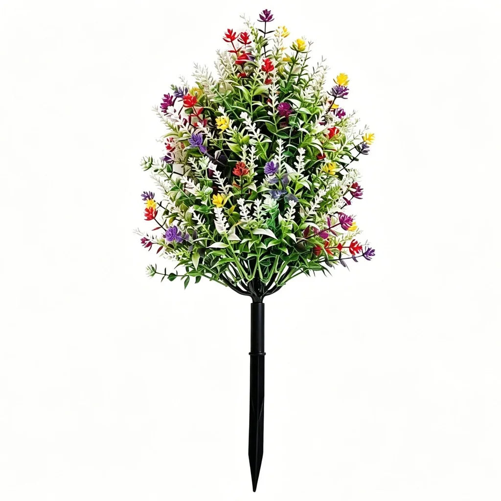 Artificial Six-Color Camellia Potted Plant | Outdoor & Indoor