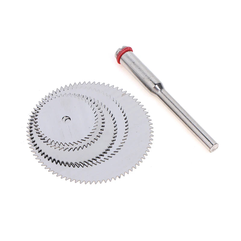 6Pcs Stainless Steel Cutting Disc Kit With 1 Mandrel 16-32mm Mini Cutting Wheel For Rotary Tool Accessories Oasis Select